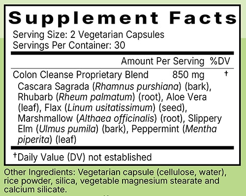 Colon Cleanse Ingredients