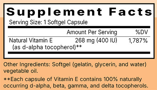 Natural Vitamin E Ingredients