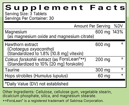 Blood Pressure Complex Ingredients