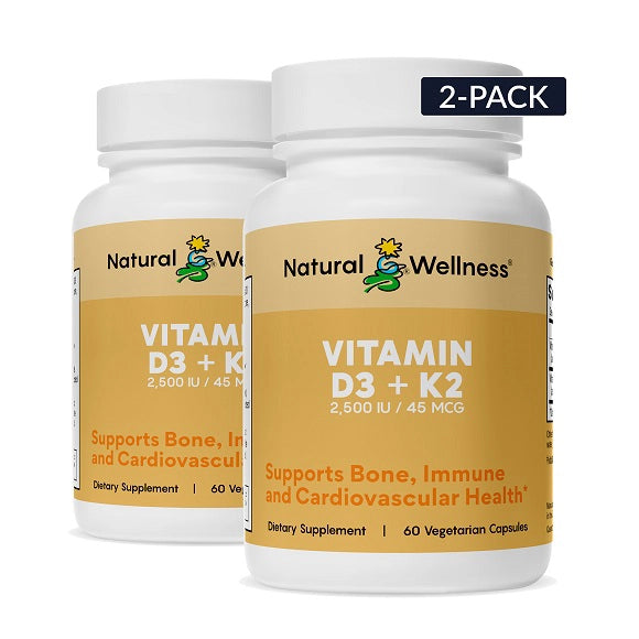 Vitamin D3 + K2: 2-Pack