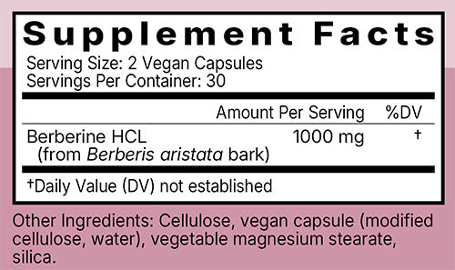 Berberine HCL 1000mg Ingredients