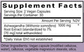 Ashwagandha 1000mg Ingredients