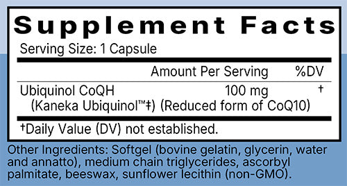 Ubiquinol CoQ10 Ingredients