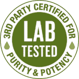 Third party lab tested for purity and potency